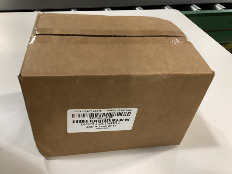 Condition photo showing New/Like New for (Best by:12/28/2025) La Colombe Coffee, Triple Draft Latte, 11 fl oz Cans (Pack of 12), Coffeehouse Quality Cold Brew, Specialty Grade Coffee Beans, Ready-to-Drink On-the-Go Triple 11 Fl Oz (Pack of 12)