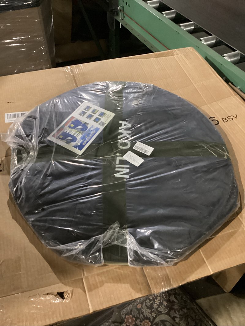 Condition photo showing Good Condition for AKOZLIN Portable Pop Up Shower Tent Instant Privacy Dressing Changing Tent Outdoor Shower Room Camp Toilet Tent Black 6.2ft High-59"width