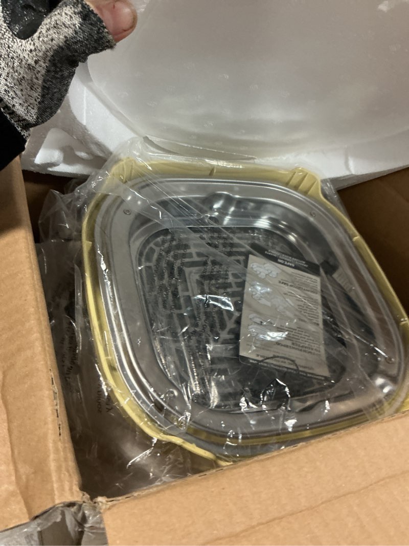 Condition photo showing Good Condition for Ninja Crispi 4-in-1 Glass Air Fryer | 450°F | Non-Toxic | 4QT & 6-Cup Glass Containers w/Lids | Microwave, Freezer, Dishwasher Safe | Max Crisp, Air Fry, Bake, Recrisp | Cyberspace Gray, FN101GY Cyberspace Gray 4 QT