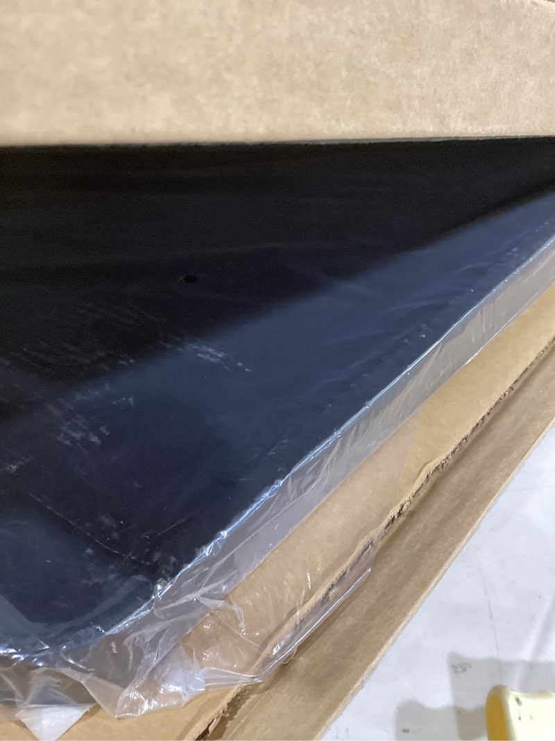 Condition photo showing New/Like New for black bathroom mirror 20x16 inch bathroom vanity mirror for wall, metal frame large mirror, tempered glass, modern wall mirror for bathroom, farmhouse, horizontally or vertically hanging black 20"x16"