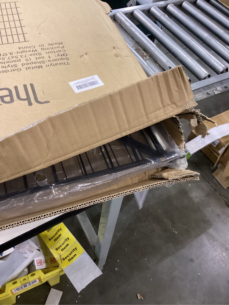 Condition photo showing Good Condition for Metal Garden Fence 32 inch H x 28 inch W, 10 Panels (9 Panels + 1Gate), Total 23 ft, No Dig Fence Rustproof Animal Barrier Fencing for Dog, Rabbits, and Patio,Yard 32? H x 28? W (9 Panels + 1 Gate)