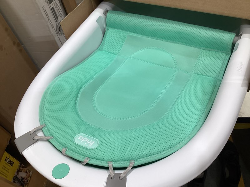 Condition photo showing New/Like New for frida baby 4-in-1 grow-with-me baby bathtub, baby tub for newborns to toddler with removable bath seat & backrest for bath support in tub bath tub