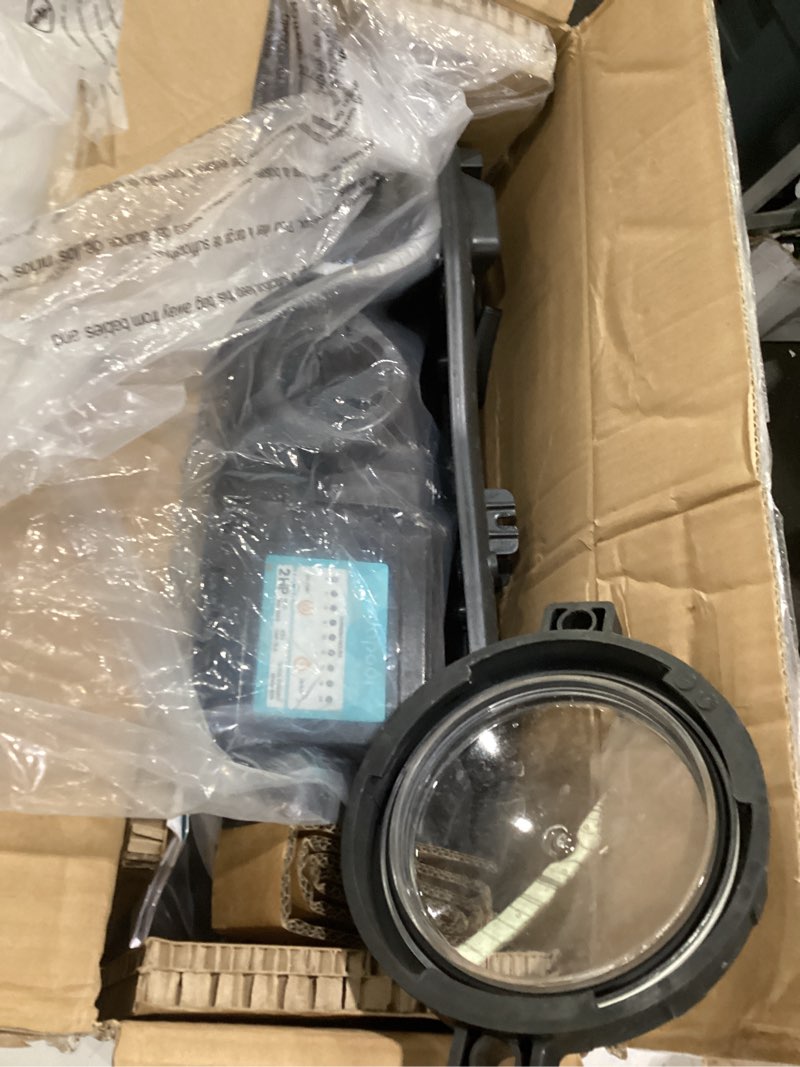 Condition photo showing As Is for 2hp in/above ground pool pump with timer 8120gph 115v high flow, powerful self primming swimming pool pumps with filter matta grey