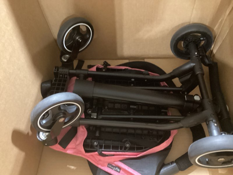 Condition photo showing Good Condition for dream on me coast rider travel stroller, lightweight & compact baby stroller, theme park approved, book-folding design, adjustable handle, soft-ride wheels, converts to rider & scooter - pink pink stroller