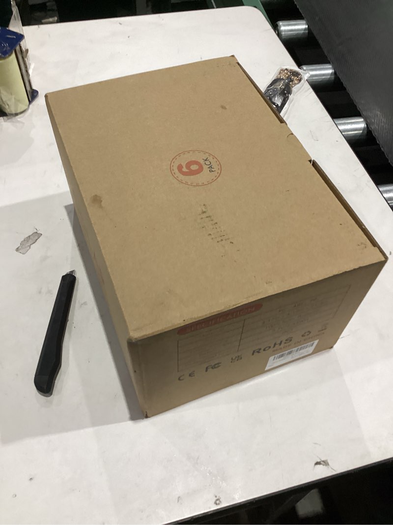 Condition photo showing New/Like New for HIGH-POWER 2-in-1 Warm&Cold,3000/12000K 6 Pack Solar Pathway Lights,SUPER BRIGHT Solar Lights Outdoor IP65 Waterproof ,Up to 28 Hrs Solar Walkway Lights for Yard,Patio,Landscape,Sidewalk,Driveway,Lawn Black 6 Pack