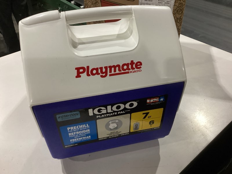 Condition photo showing New/Like New for igloo classic playmate coolers | insulated hard shell cooler chest blue 7 qt - 9 can
