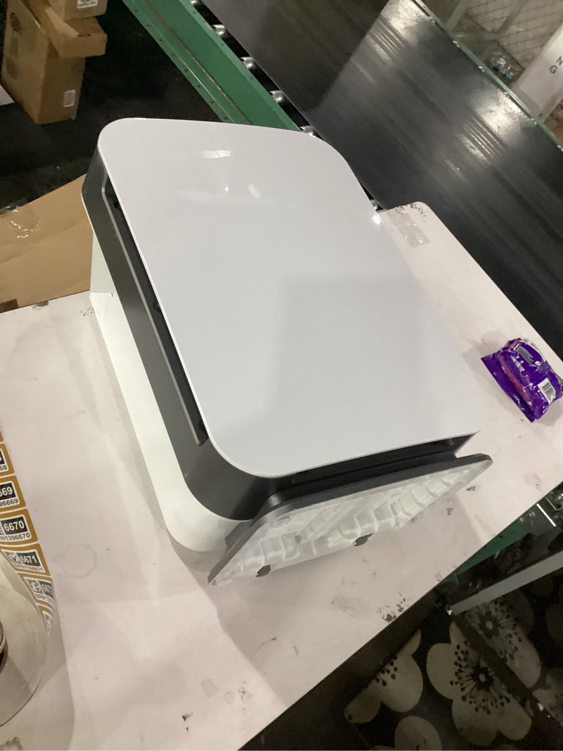 Condition photo showing As Is for alen air purifer breathesmart 75i hepa w/pure filter for large rooms up to 2800 sq. ft. - perfect for living room & kitchen - captures allergens, dust, & mold - white white pure