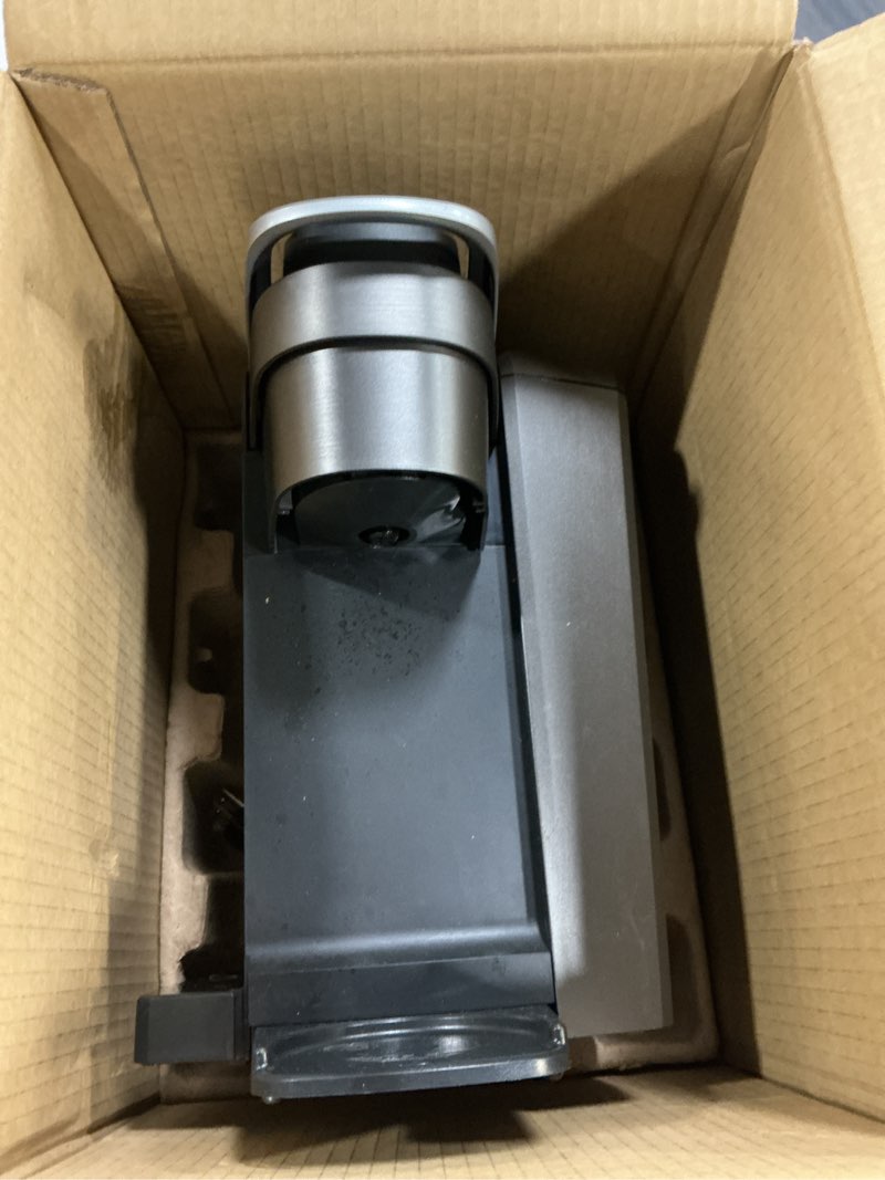 Condition photo showing As Is for Keurig K-Elite Single Serve K-Cup Pod Coffee Maker, with Strength and Temperature Control, Iced Coffee Capability, 8 to 12oz Brew Size, Programmable, Brushed Slate