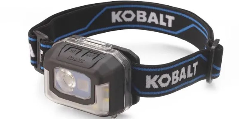 kobalt 850-lumen 6 -mode led rechargeable headlamp