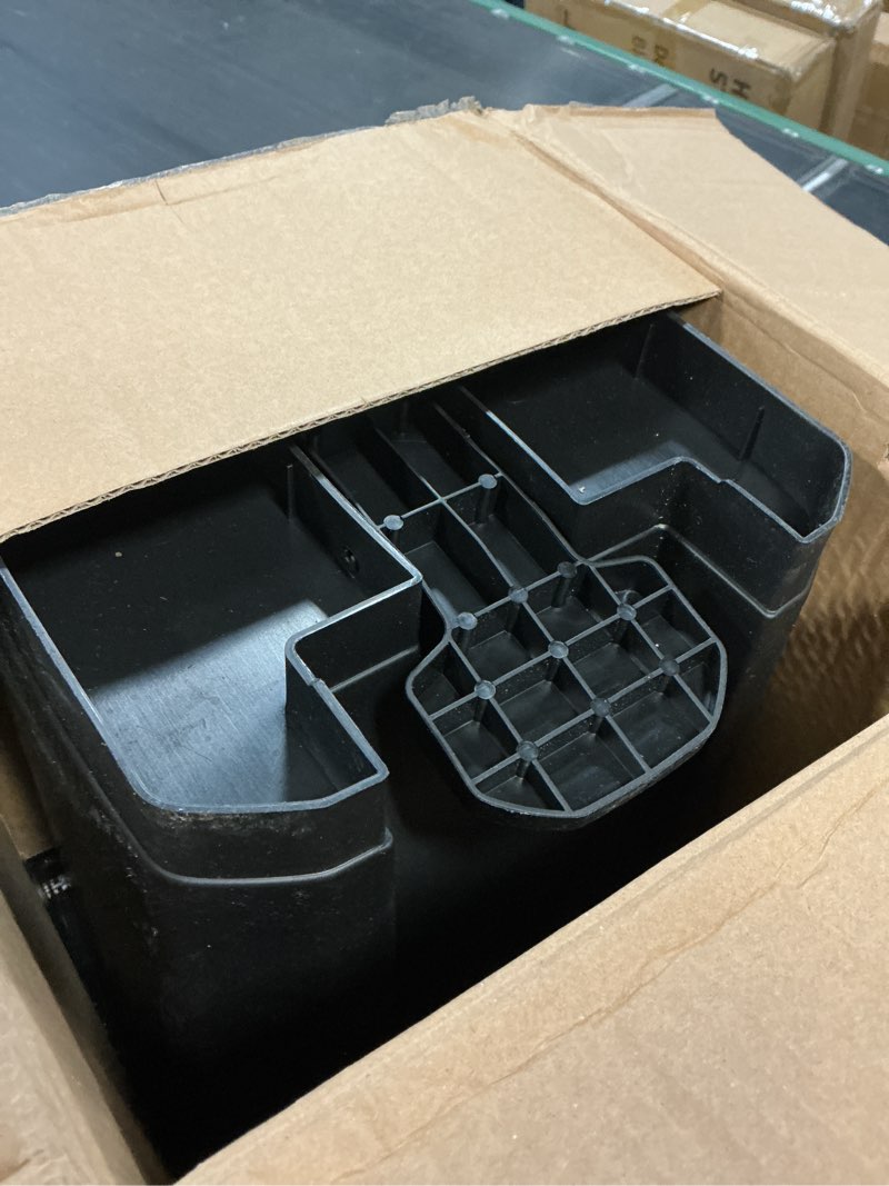 Condition photo showing Good Condition for tebiete dog poop trash can outdoors pet waste station with lid dog waste disposal container with removable inner bin bucket hands-free pedal garden yard home with 5rolls waste bags, black 1pack black with 5rolls bags