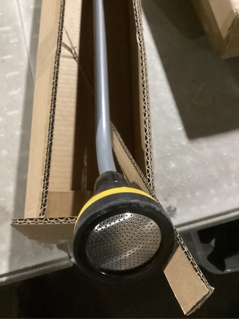 Condition photo showing As Is for melnor 65145amz relaxgrip 8-pattern pivoting-head quickconnects extension wand, black/yellow