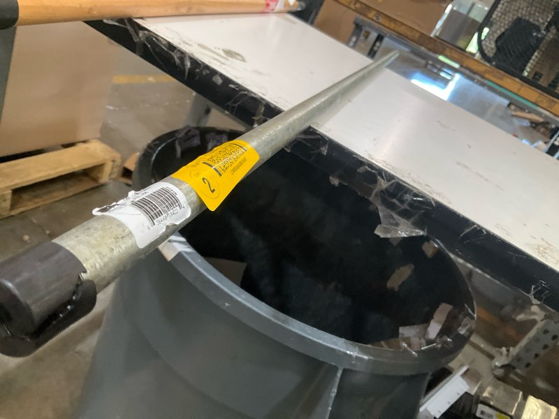 Condition photo showing As Is for b&k mueller 1/2 in. d x 60 in. l galvanized steel pre-cut pipe