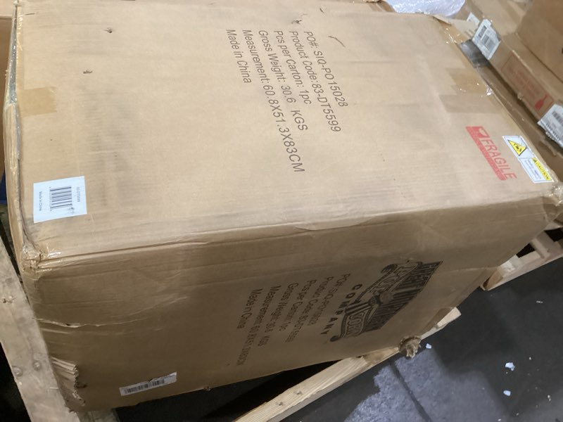 Condition photo showing As Is for Great Northern Popcorn Company 5995 10 oz. Perfect Popper Popcorn Machine with Cart - Red (5995 GNP Red 10oz. Full)