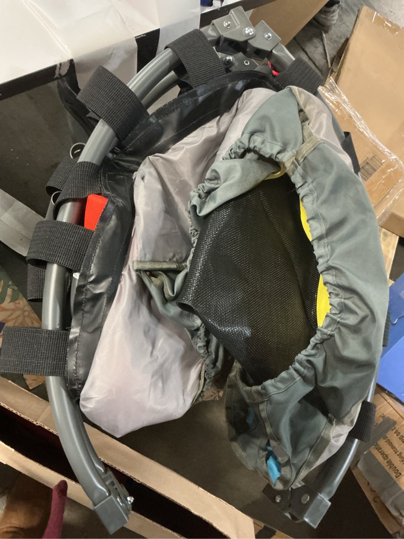 Condition photo showing As Is for Premium 3FT Foldable Toddler Trampoline for Kids Ages 1-6, 36 Inch ASTM Certified Mini Trampoline with Adjustable Handle, 100 lbs Capacity, Quiet Elastic Bands, Safe for Indoor Outdoor Use JumpStart Series