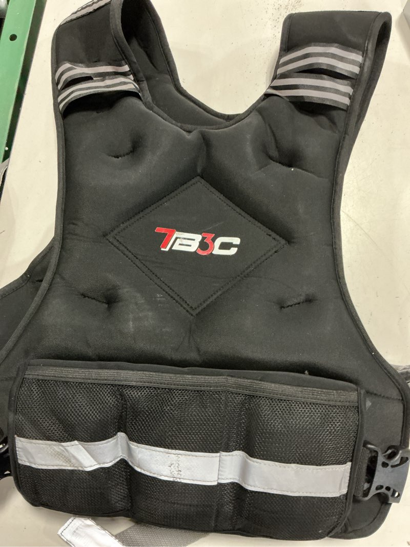 Condition photo showing As Is for (used )tb3c adjustable weighted vest woman, 4-10/11-20/20-30 lb weight vest for women, plus size womens weighted vest black 11-20lb