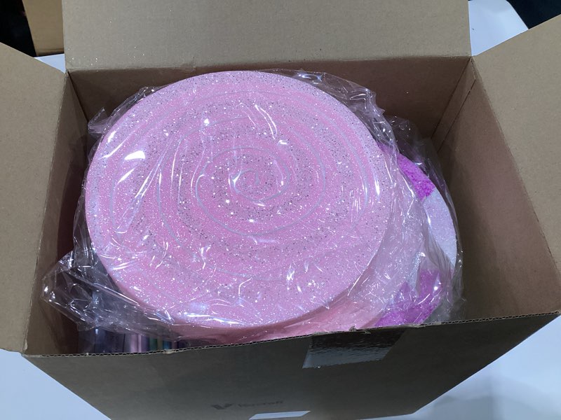 Condition photo showing Good Condition for 12 Pcs 15.75'' Large glitter Candy Christmas Decorations Giant Pastel Lollipop Candy Decorations with Sticks Red White Peppermint Xmas Decor for Christmas Tree Ornaments Holiday, 6 Styles 12 Pastel