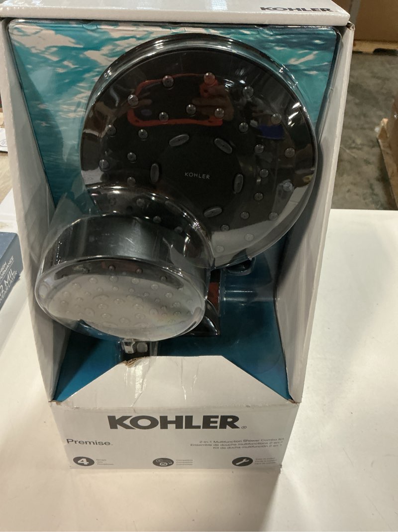 Condition photo showing Good Condition for Kohler Matte Black Round Dual/Combo Shower Head