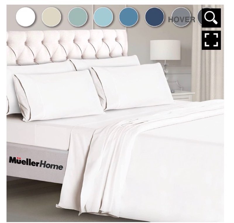premium hotel collection 6-piece king sheet set – white