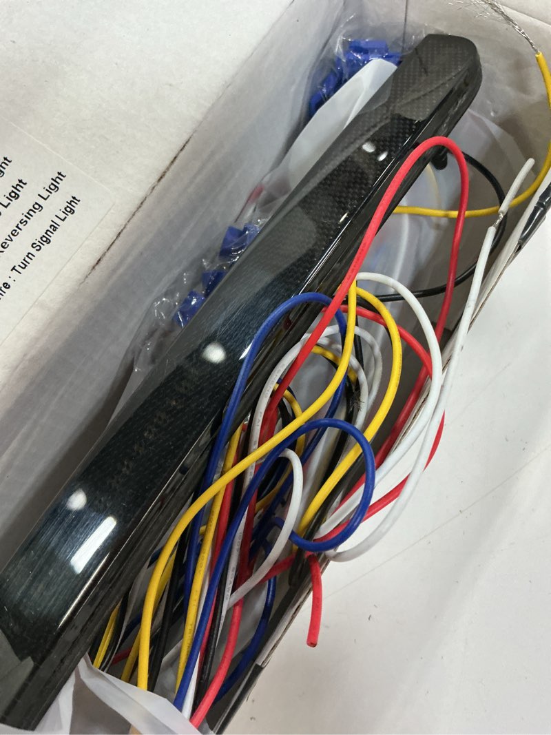 Condition photo showing Good Condition for led bumper reflector lights sequential 4-in-1 red lamp for dodge challenger 2015-2020, switching as running brake reverse turn signal tail rear fog light (smoke lens)