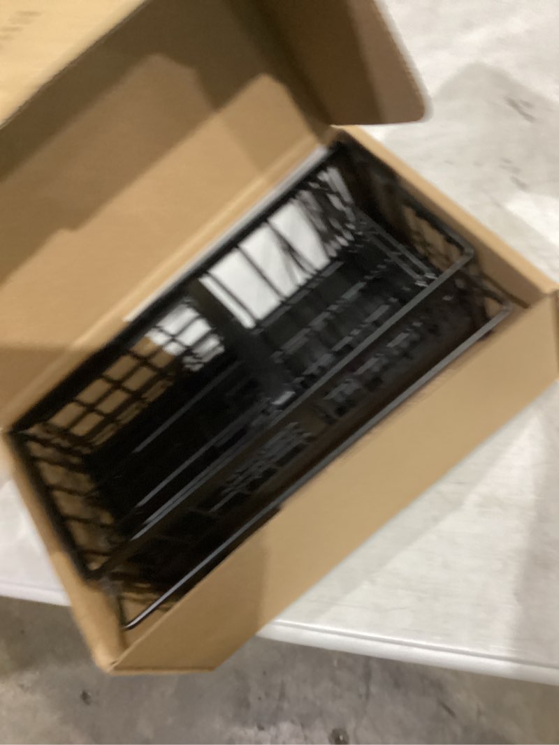 Condition photo showing New/Like New for cisily sponge holder for kitchen sink, sink caddy organizer with high brush holder, kitchen countertop organizers and storage essentials, rustproof 304 stainless steel (black with towel rack, 9.25?)