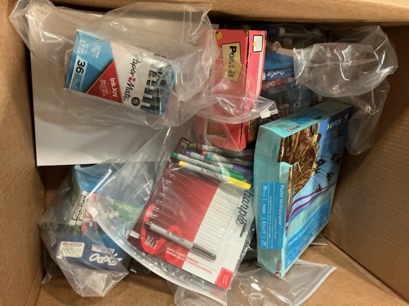 variety of office supplies