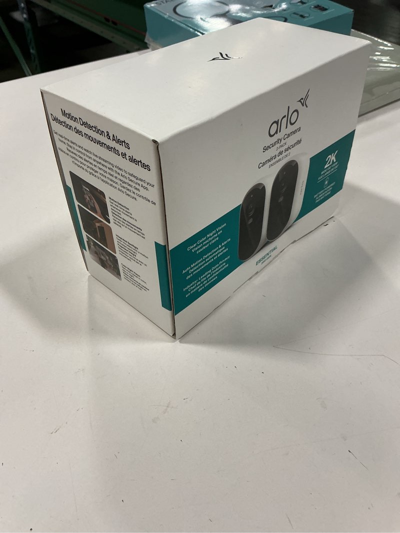 Condition photo showing New/Like New for Arlo Essential Security Camera 2K (3rd Gen, 2025 Release) - Wireless Outdoor Camera, Battery Power
