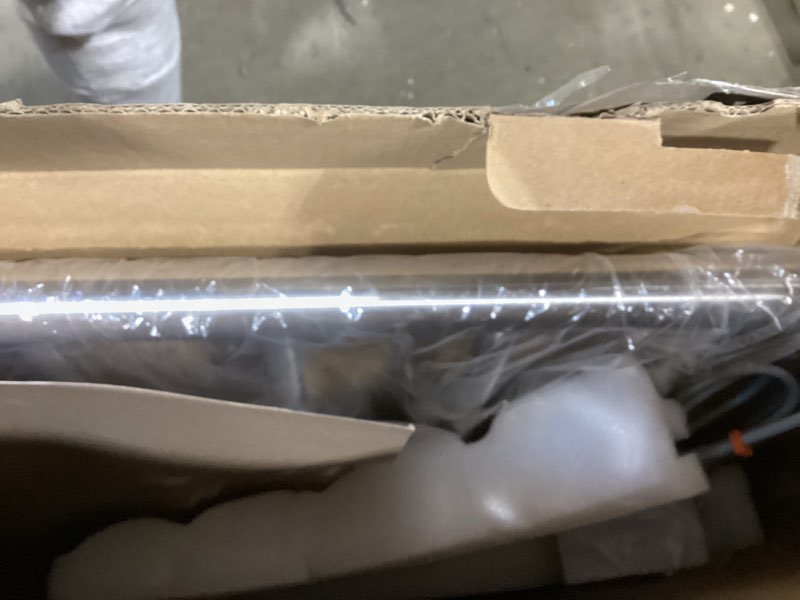 Condition photo showing Good Condition for foldable heated towel rack, dual-zone electric towel warmer rack with timer, gfci plug-in or hardwired, wall-mounted, drill-free installation, matte white, ca3-1100x550-standard-mw h 43.31 × w 21.65 in with 11 bars standard matte white