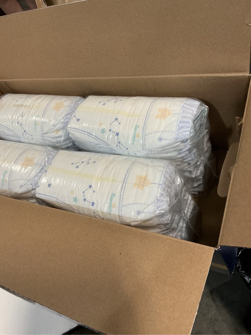 Condition photo showing New/Like New for pampers zzz overnight diapers, size 5 (27+ lbs), 88 count, nighttime protection disposable baby diaper, night time leak and skin protection size 5 88