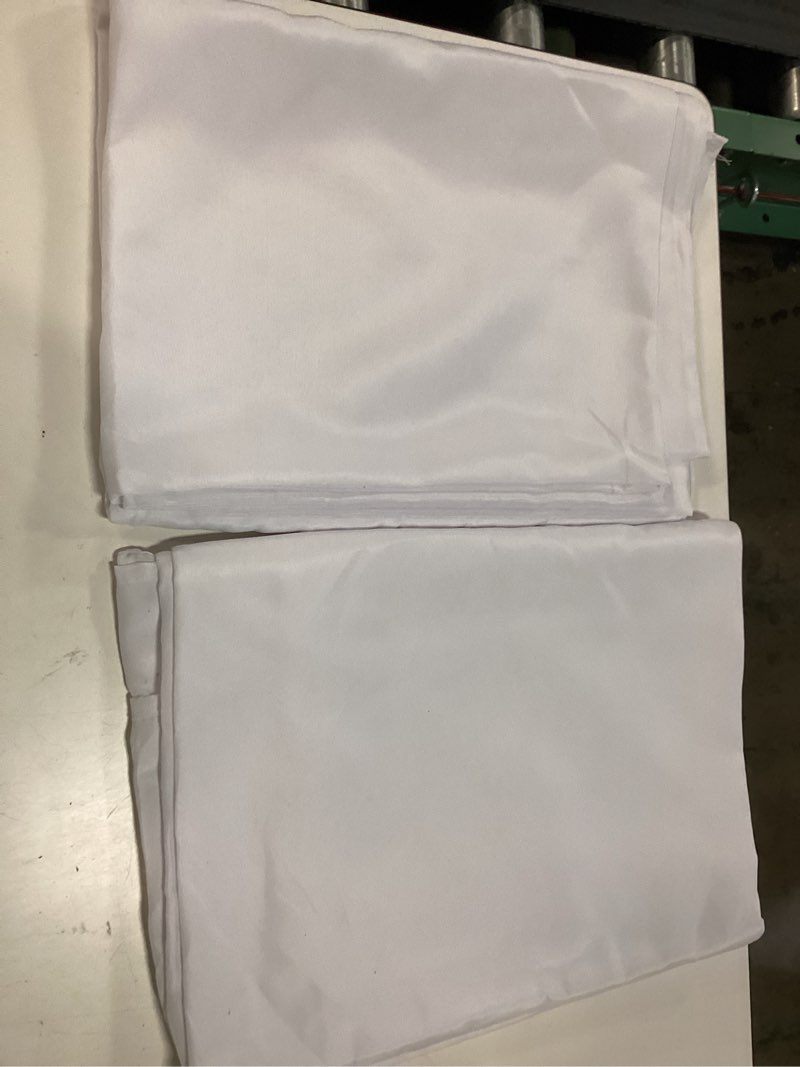 Condition photo showing Good Condition for fitable white tablecloths for rectangle tables,3 pack - 70 x 120 inches - reusable and washable table clothes for 6-8 ft tables, polyester fabric table covers for wedding, party, banquet white 70x120 in,3 pack
