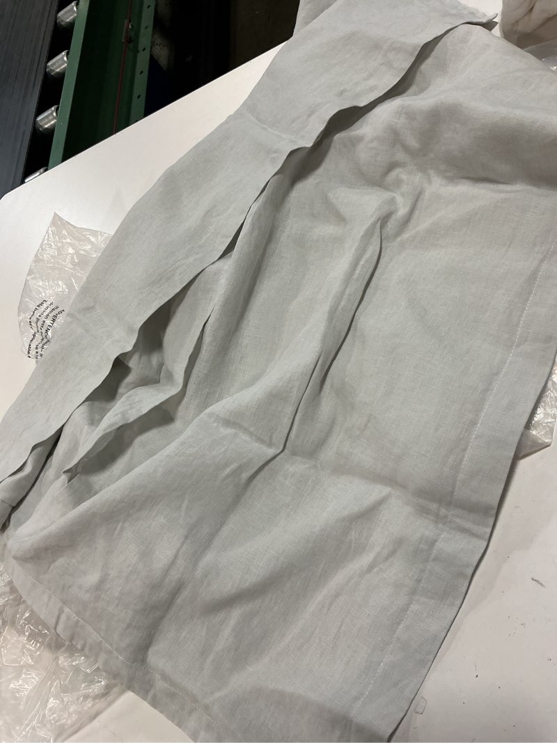 Condition photo showing Good Condition for european linen euro sham, euro, light grey