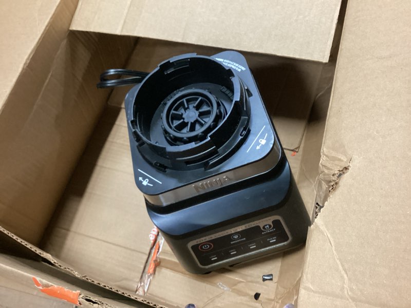 Condition photo showing As Is for Ninja BN751 Professional Plus DUO Blender, 1400 Peak Watts, 3 Auto-IQ Programs for Smoothies, Frozen Drinks & Nutrient Extractions, 72-oz. Total Crushing Pitcher & (2) 24 oz. To-Go Cups, Black 72 oz. Blender + 24 oz. Cups