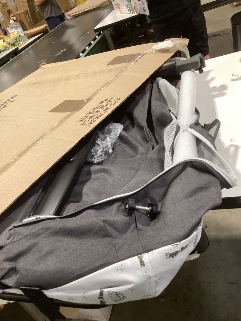 Condition photo showing Good Condition for yadaqe baby cradle, freestanding bedside bassinet, 3-in-1 convertible bassinet with 360° swivel wheels, 2026 new model adjustable, easy-fold portable neutral baby newborn bassinet (dark gray)
