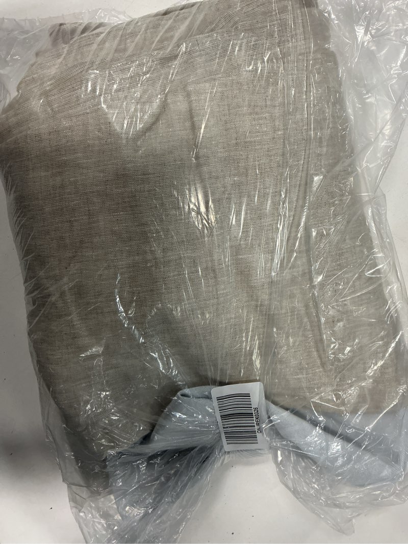 Condition photo showing Good Condition for european linen room darkening curtain, 48x84, flax