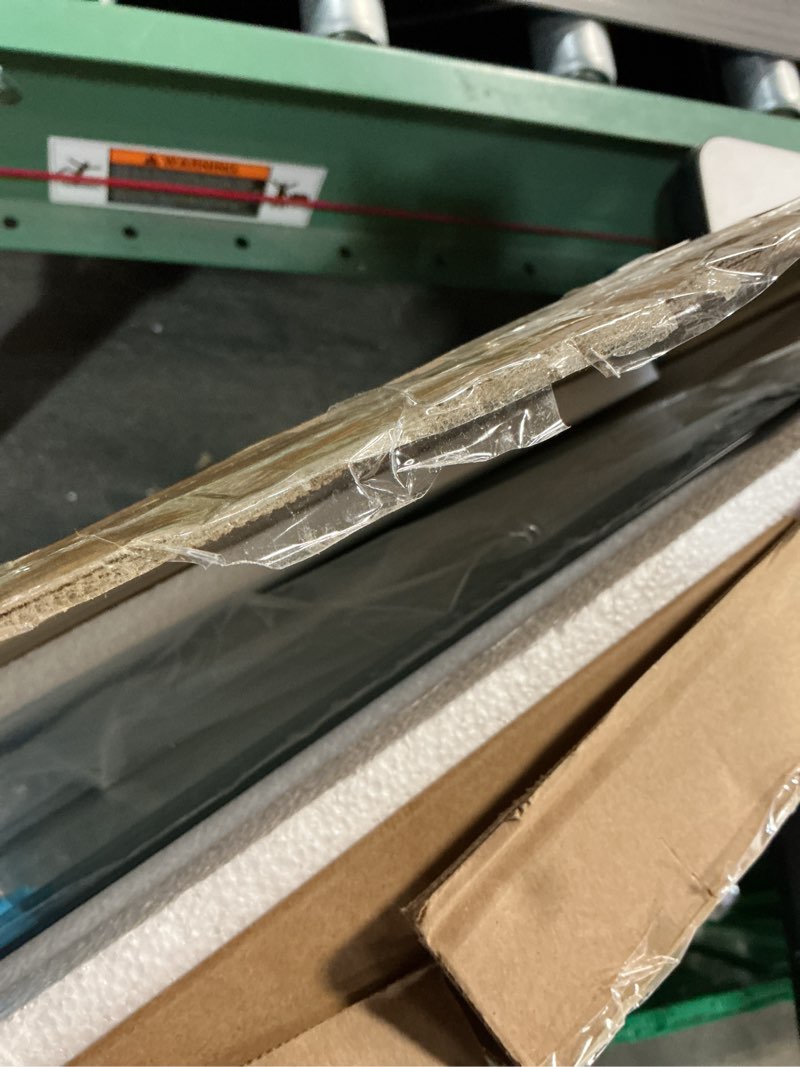 Condition photo showing Good Condition for TokeShimi 24x36 Beveled Wall Mirror Decorative, Bathroom Vanity Mirrored with 1" Beveled Edge, Shatterproof Modern Frameless Mirror Bathroom Rectangle for Living Room, Entryway, Restroom 24"L x 36"W Rectangle-Shaped