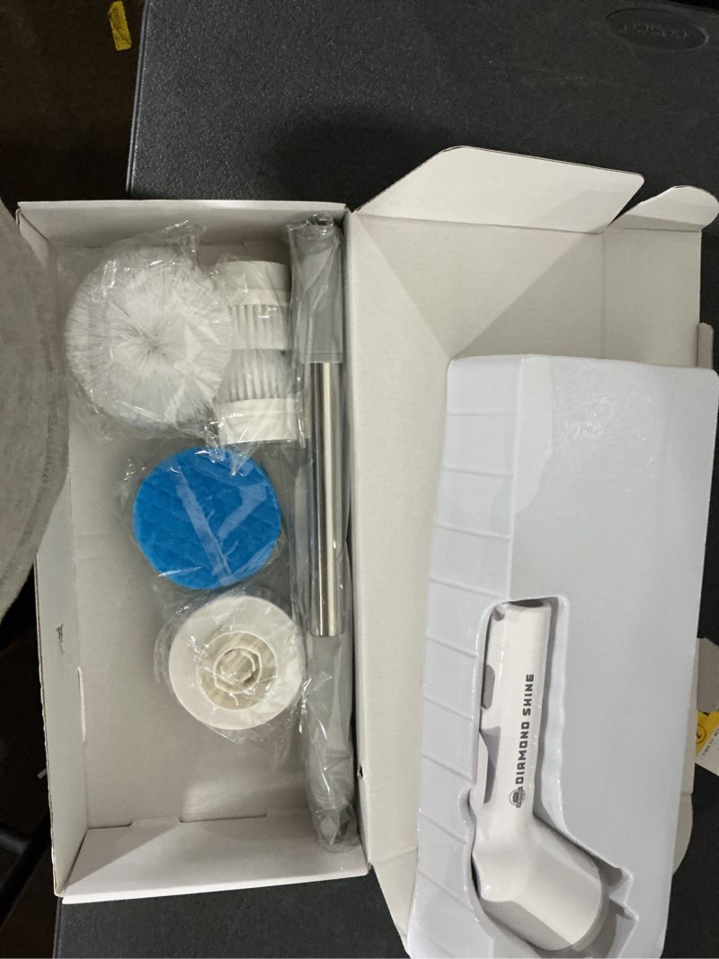 Condition photo showing As Is for diamond shine spin scrubber
