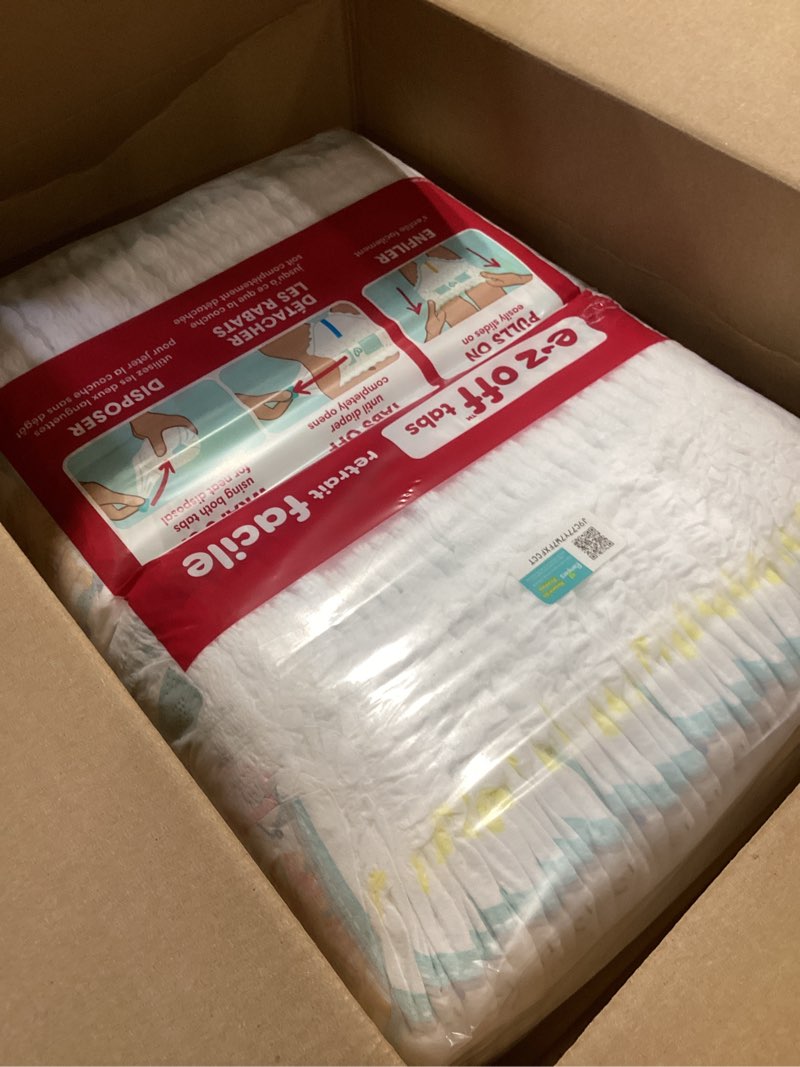 Condition photo showing As Is for pampers diapers - cruisers 360 - size 4, 144 count, babyproof up to 100% leakproof pull-on diaper size 4 144