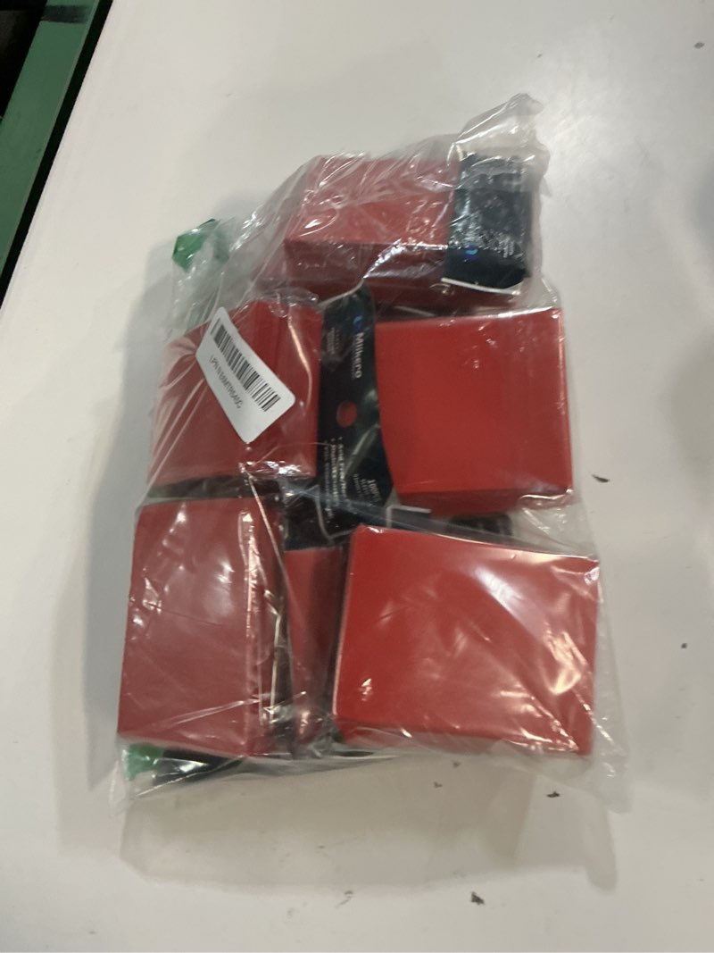 Condition photo showing New/Like New for 1000 counts red card sleeves, matte sleeve deck card protectors, trading card sleeves fit for mtg, tcg and sports cards (matte red) red 1000 pack