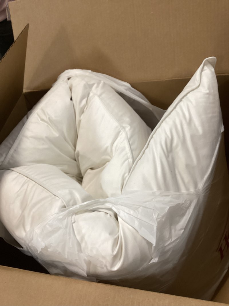 Condition photo showing New/Like New for White Goose Feather and Down Body Pillow – Pillows Size 20 Inches x 60 Inches 20" x 60"