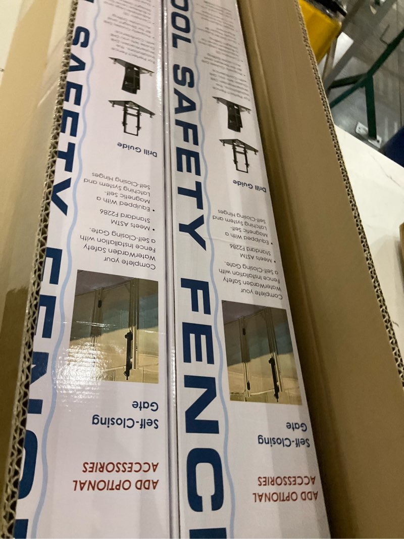 Condition photo showing New/Like New for WaterWarden Inground Pool Safety Fence 4’ x 12’, Easy DIY Installation with Hardware Included, (48" H), Beige