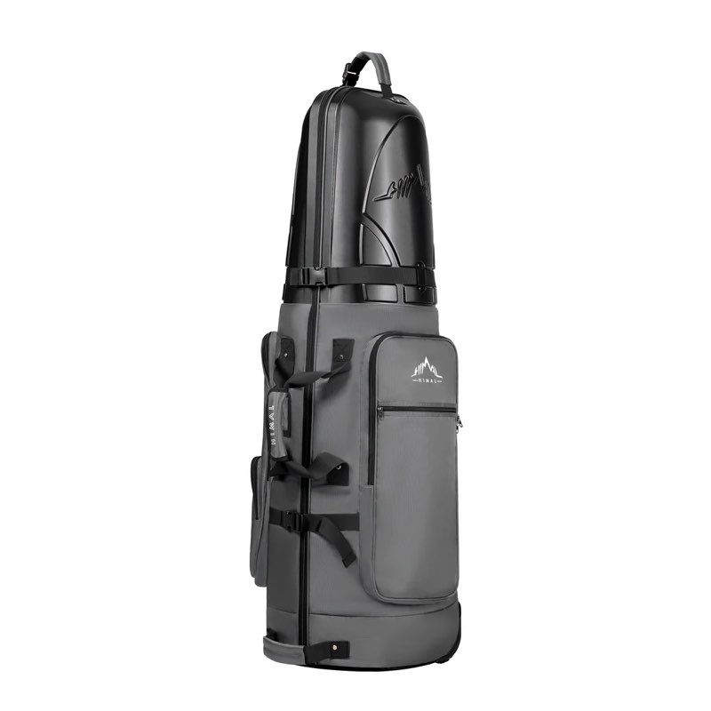 golf travel bag with hard case top-grey
