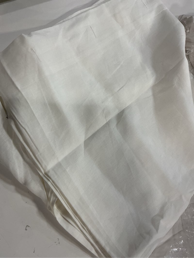 Condition photo showing Good Condition for quince, european linen shower curtain/72”x72”/ivory