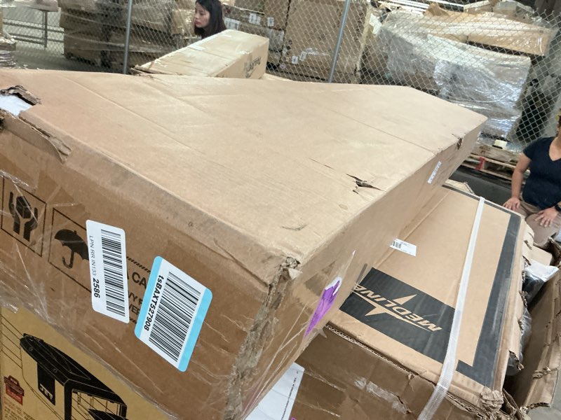 Condition photo showing New/Like New for tribesigns 70.9 inch extra long sofa table?black and gold console table with faux marble tabletop, modern long entryway table with gold frame black gold