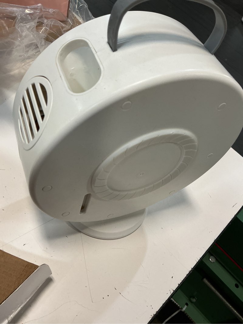 Condition photo showing As Is for bubble machine for kids and toddler, automatic bubble blower with rgb light | 90°/360° rotating bubble maker,4000+ bubbles/min,long lasting runtime,easy refill,portable handle,gift for boys and girls white light