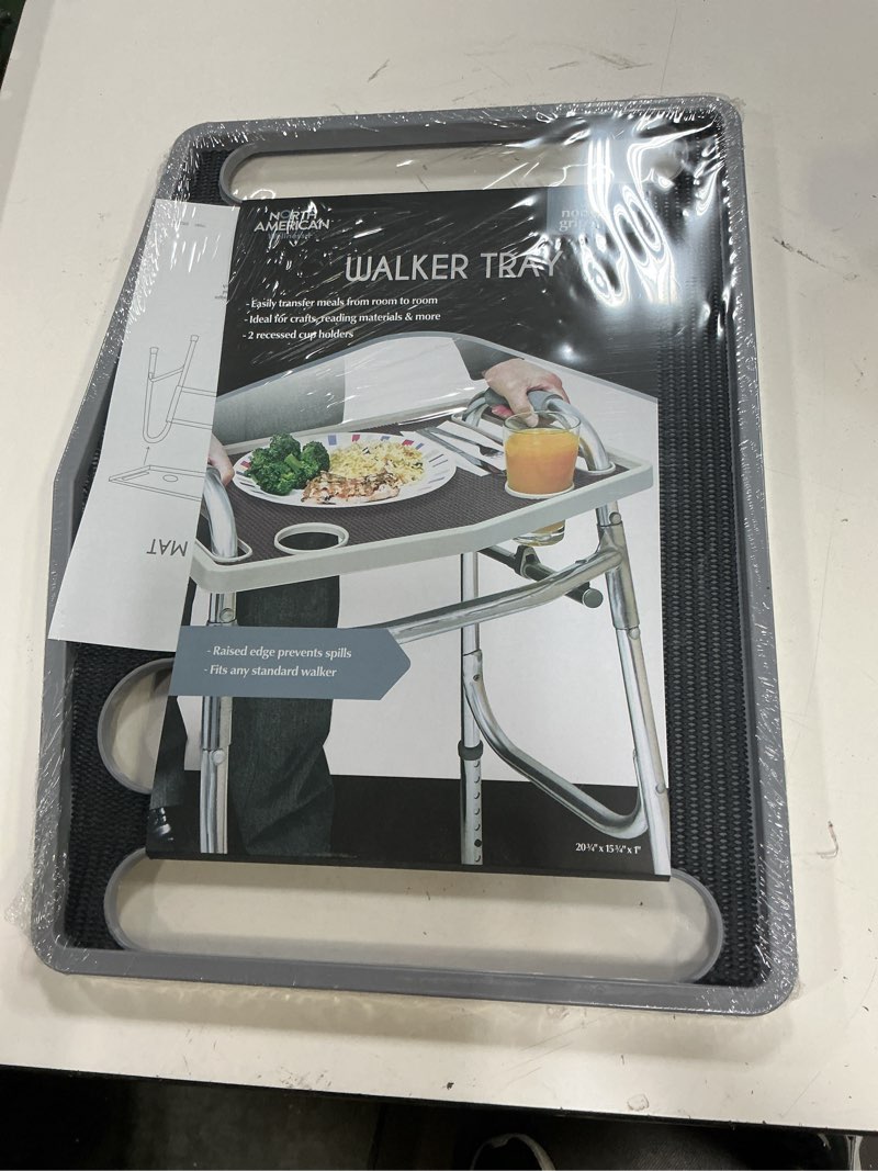 Condition photo showing New/Like New for jobar international north american health + wellness walker tray with non-slip grip mat