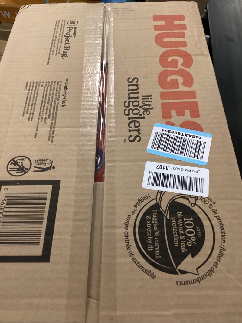 Condition photo showing New/Like New for huggies size 4 diapers, little snugglers baby diapers, size 4 (22-37 lbs), 150 count (6 packs of 25), packaging may vary size 4 150