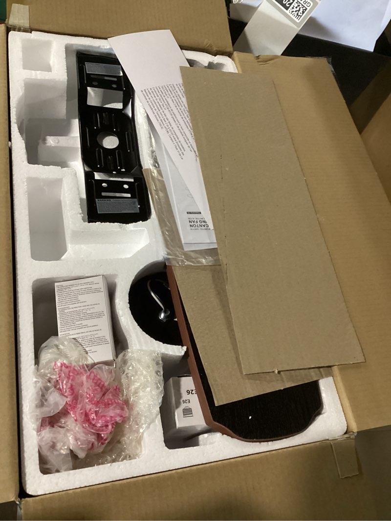 harbor breeze lake canton 52-in bronze with mink/espresso blades flush mount ceiling fan