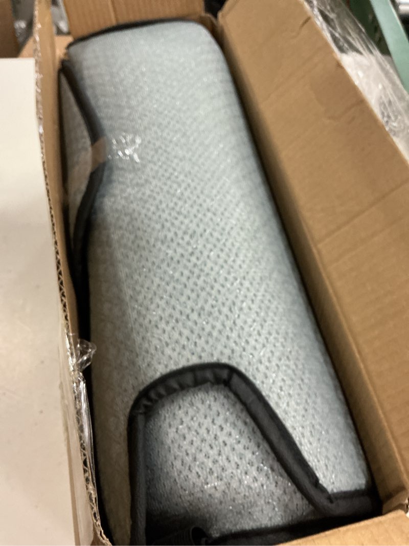 Condition photo showing Good Condition for topabyte rear car seat cover for tesla model 3 highland 2017-2026 four seasons universal protector pad mat interior decoration accessories black ice silk 3pcs rear seat for model 3