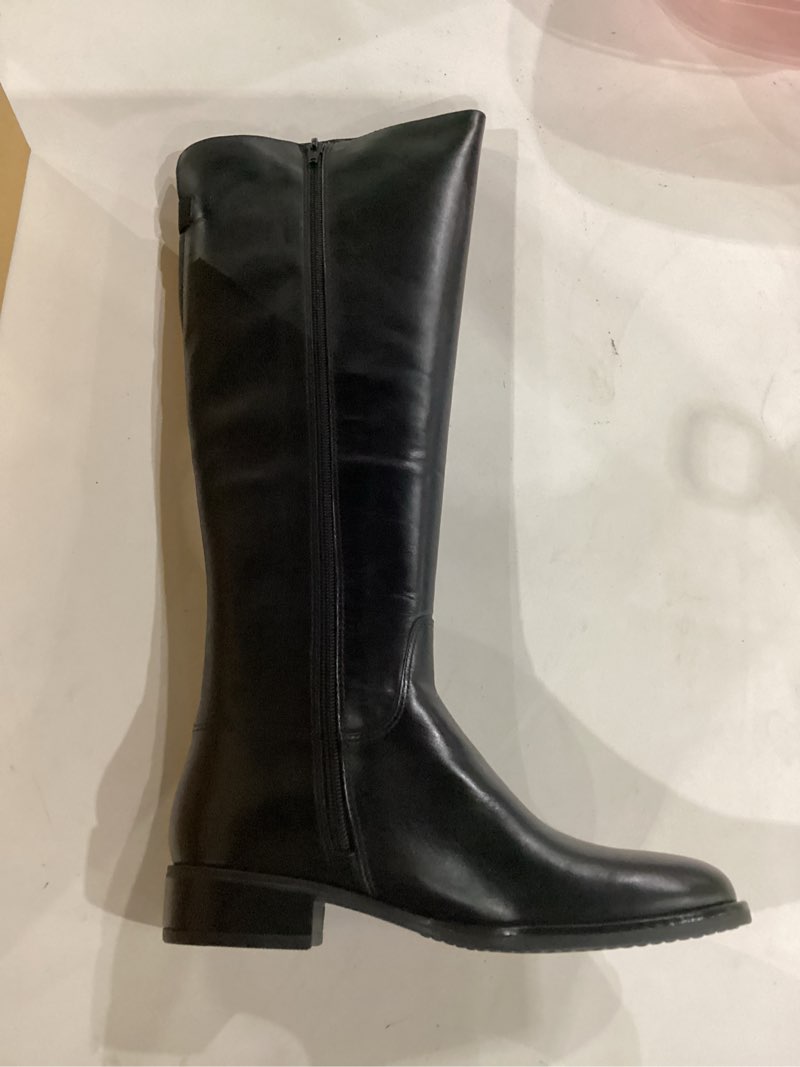 Condition photo showing New/Like New for jatarea women's leather knee-high boots - stylish block heel - comfortable bootie for females - cush