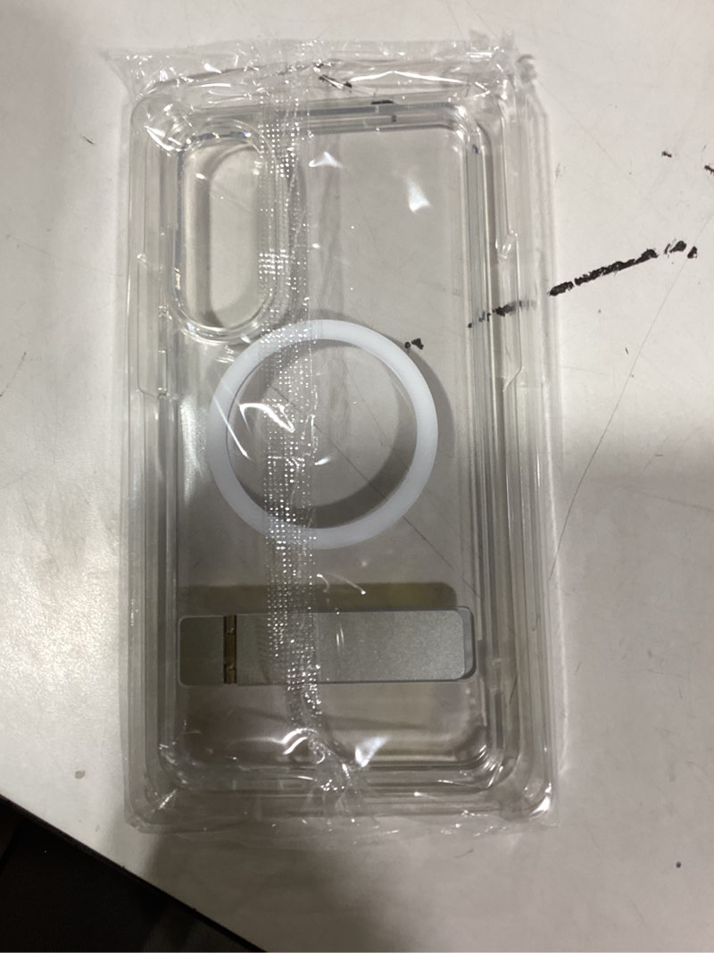 Condition photo showing New/Like New for SPIDERCASE Magnetic for Samsung Galaxy S25 Edge Case, [3 Stand Ways][ Military Grade Drop Protection] with Invisible Stand Shockproof Slim Case for S25 Edge 5G,Clear Clear S25 Edge