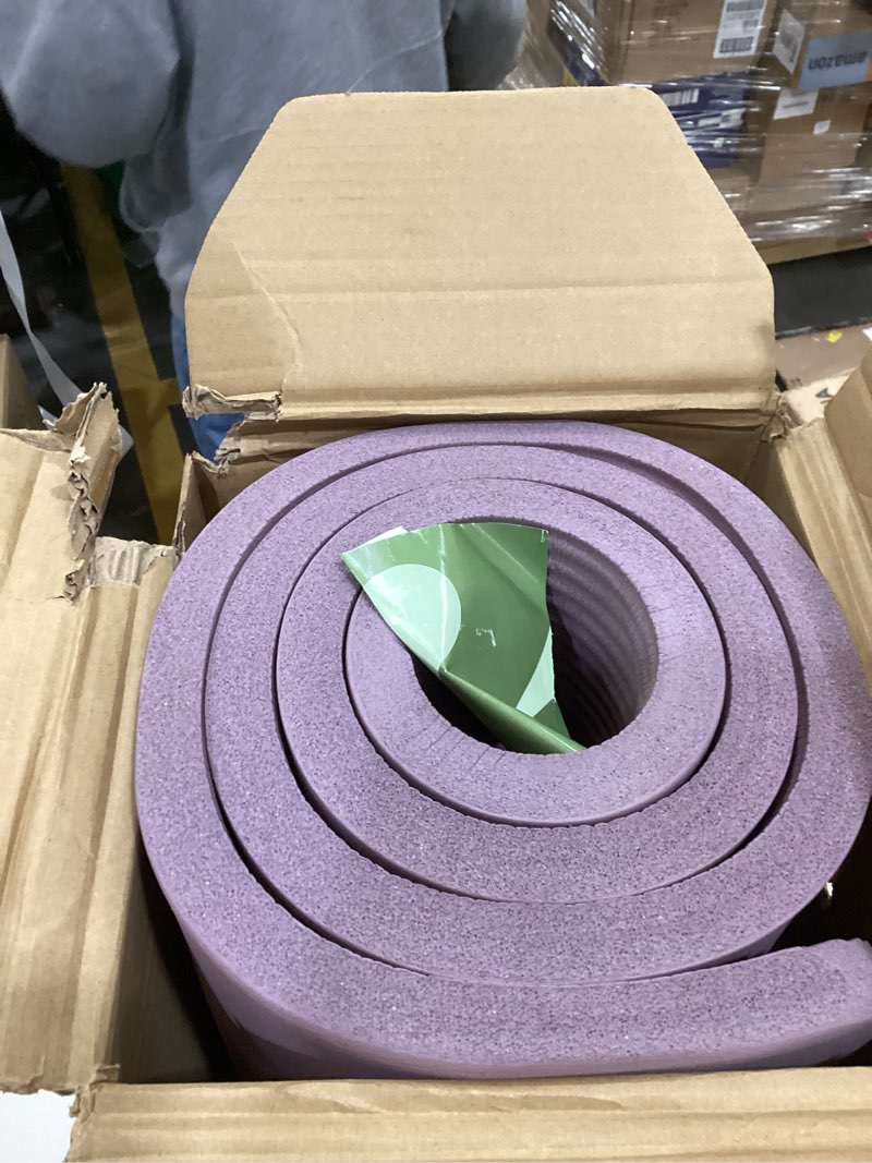 Condition photo showing Good Condition for Retrospec Solana Yoga Mat 1" Thick With Nylon Strap For Men & Women - Non Slip Exercise Mat For Home Yoga, Pilates, Stretching, Floor & Fitness Workouts Violet Haze 1 inch